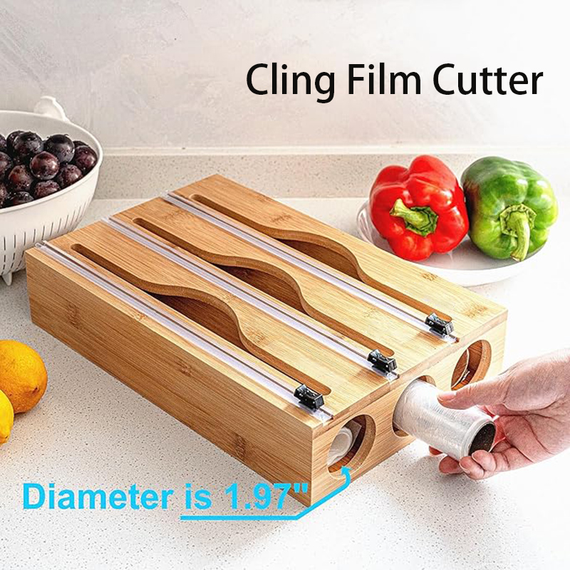 Kitchen Baking Tins - 3 In 1 Bamboo Foil Cling