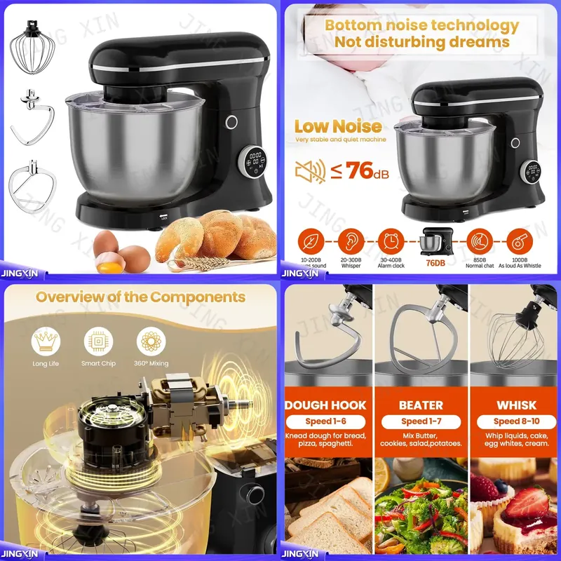Stand Mixer Bowl - custom for 5L Stand Mixer 1500W