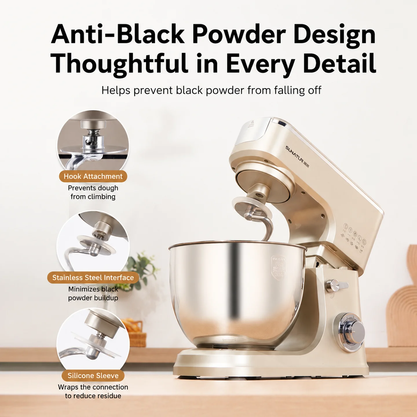 SUNATUR 8L 2000W Stand Mixer K - Stand Mixer Bowl ulasan dan harga