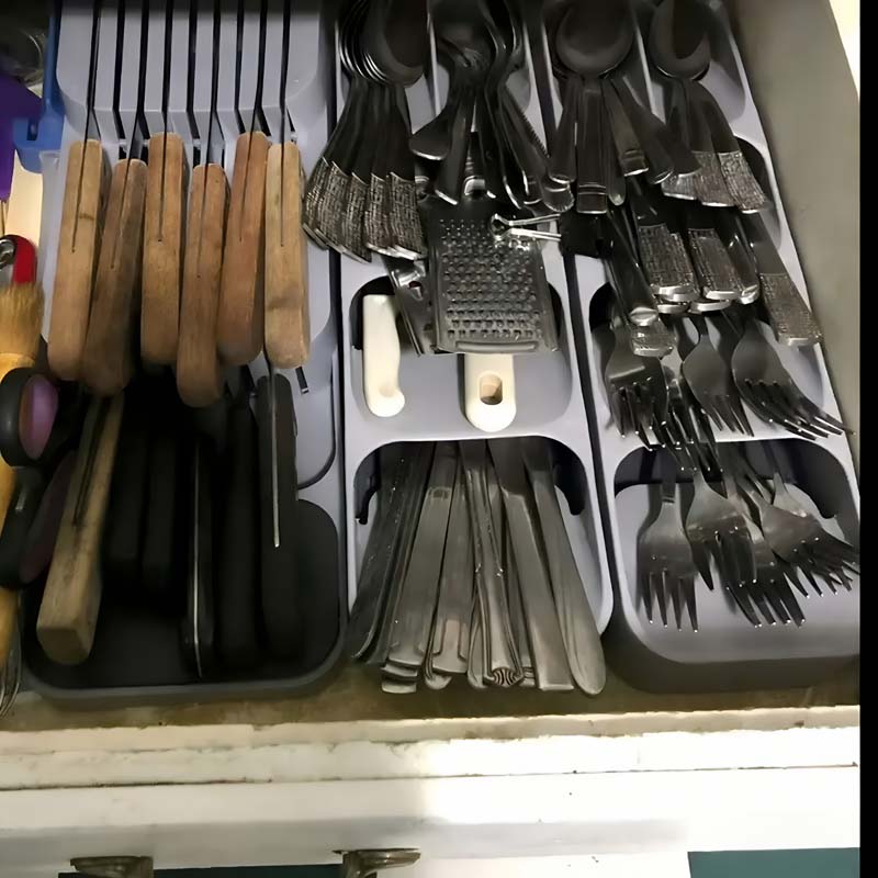Practical Drawer Knife Storage - Kitchen Baking Tins ulasan dan harga