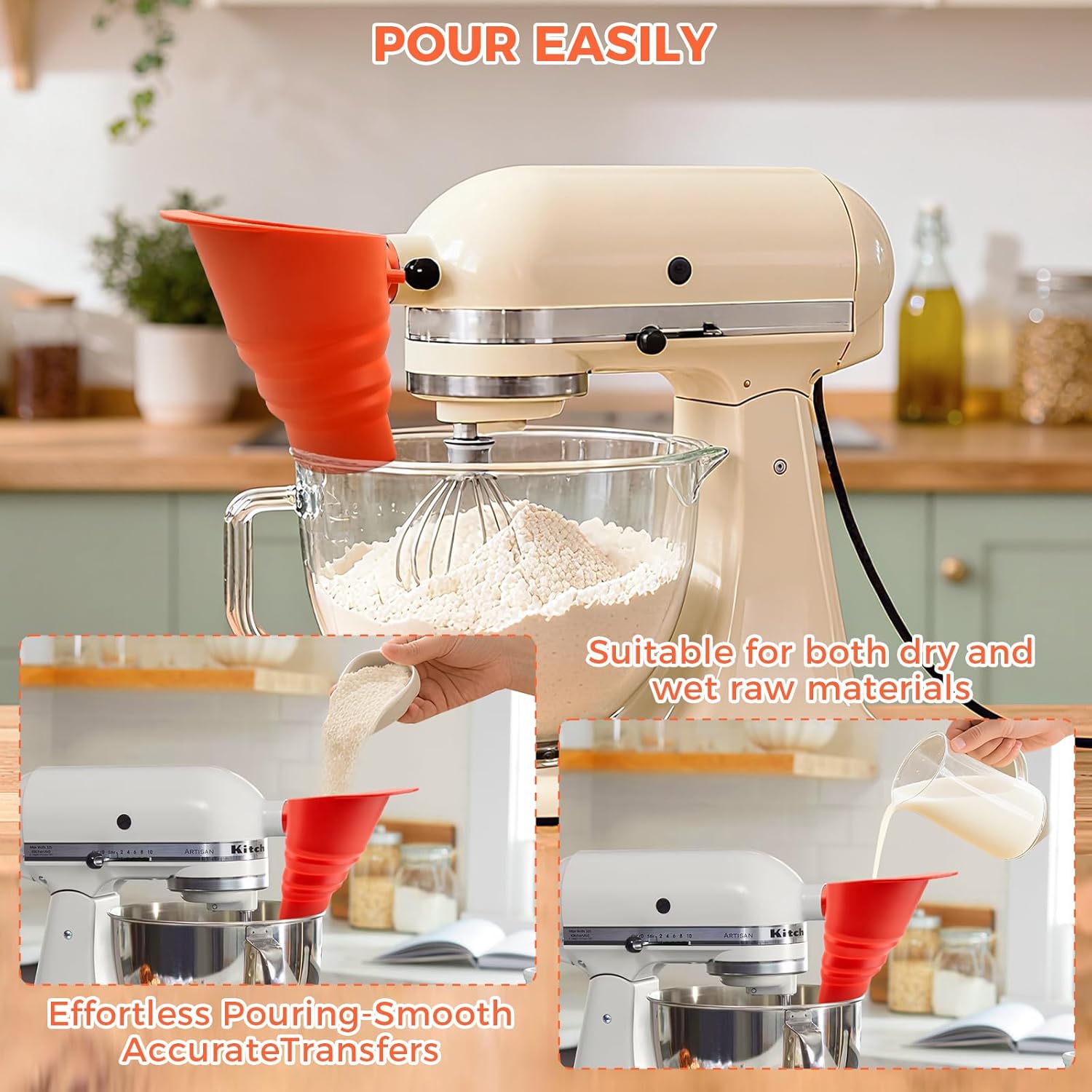 Food Grade BPA-Free Silicone F - Kitchen Aid Baking Mixer ulasan dan harga