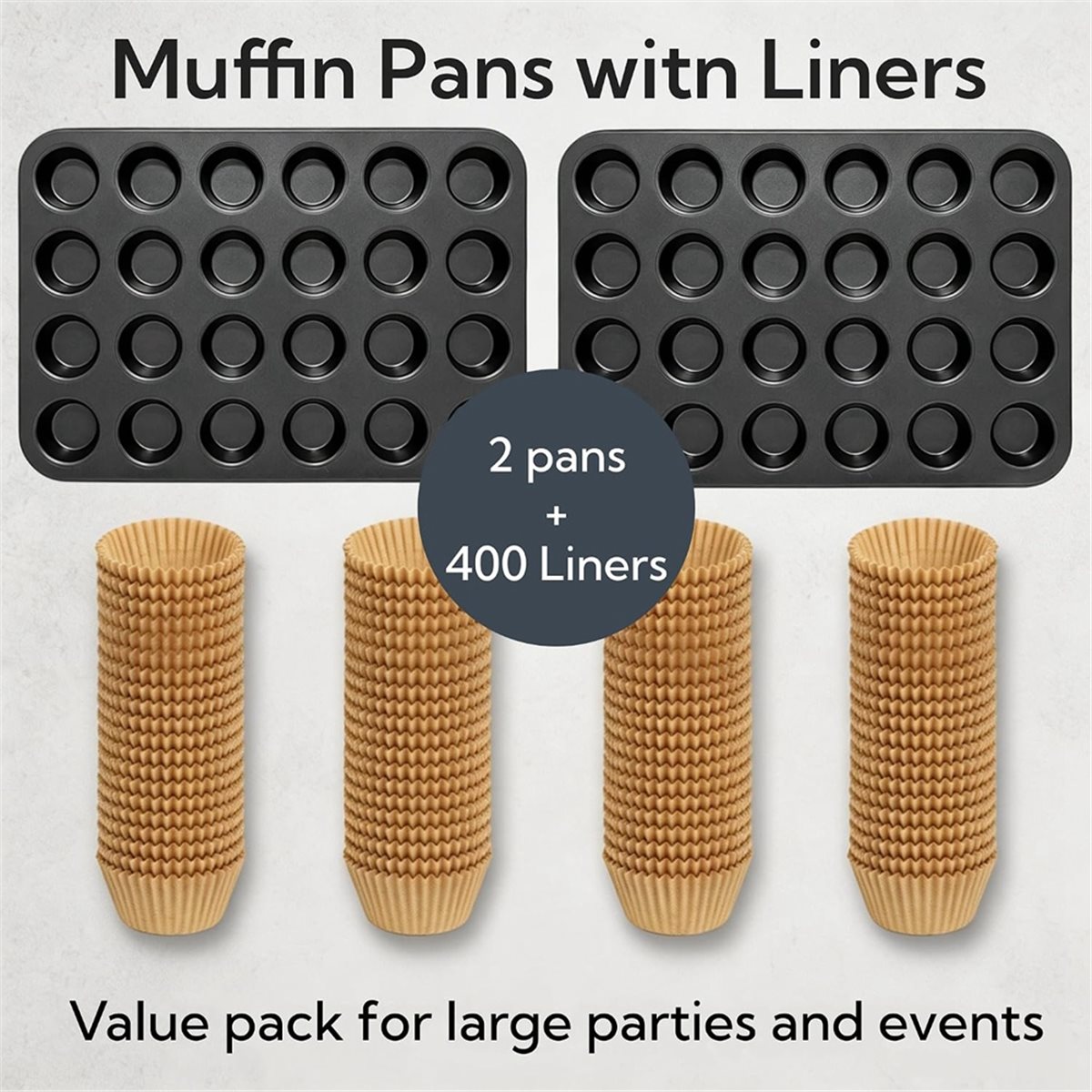 Mini Muffin Pan with Cupcake L - Muffin Tin Nonstick ulasan dan harga