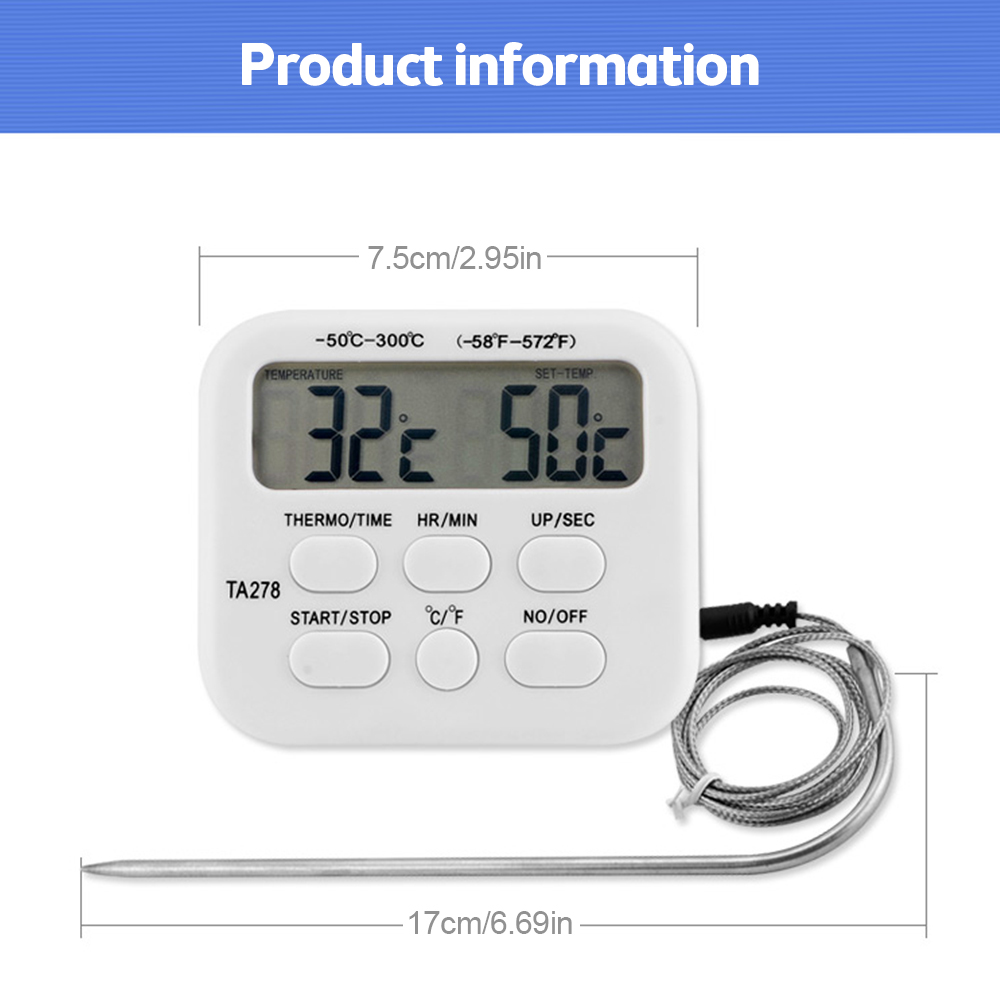 TA278 Digital Kitchen Thermome - Kitchen Baking Station ulasan dan harga