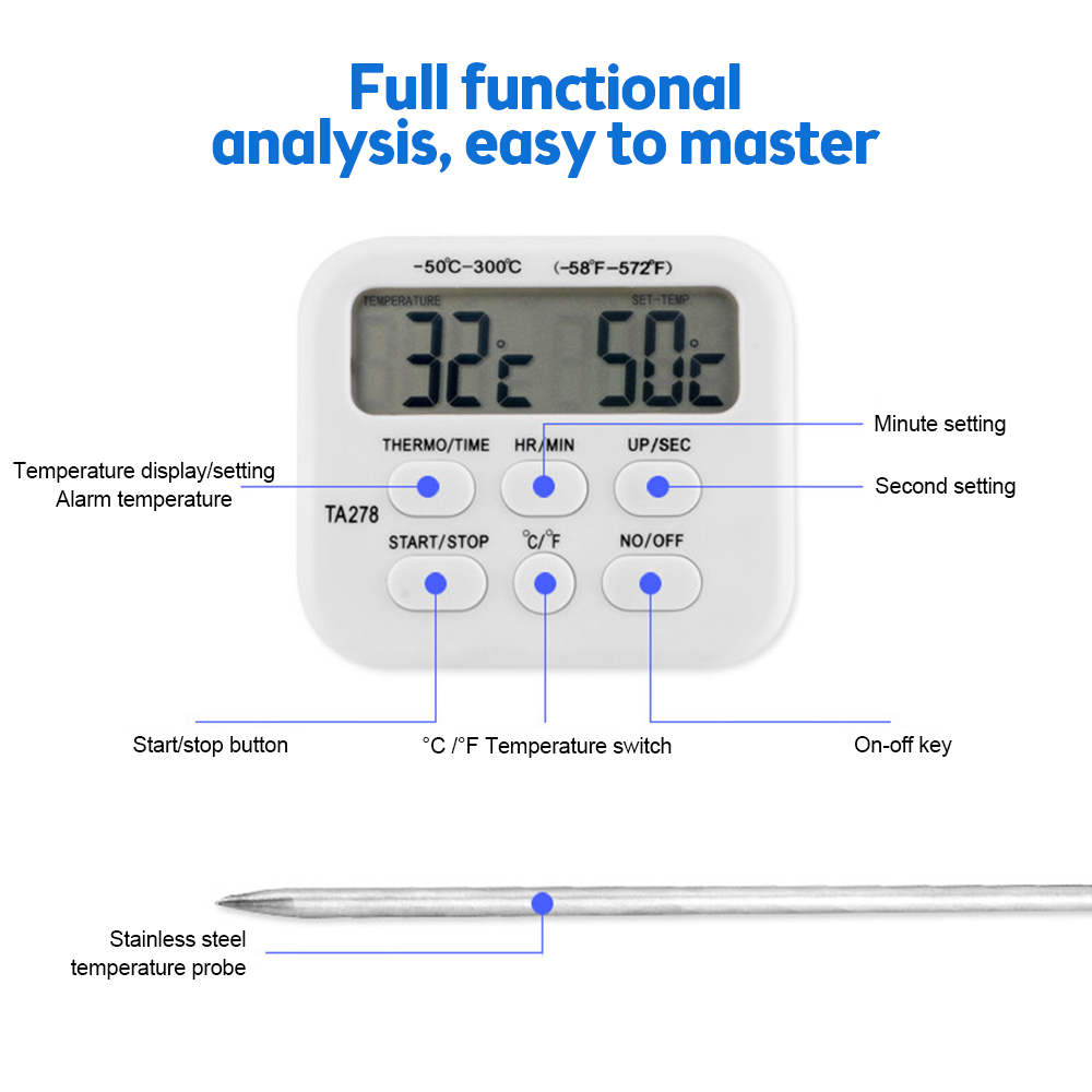 TA278 Digital Kitchen Thermome - Kitchen Baking Station ulasan dan harga