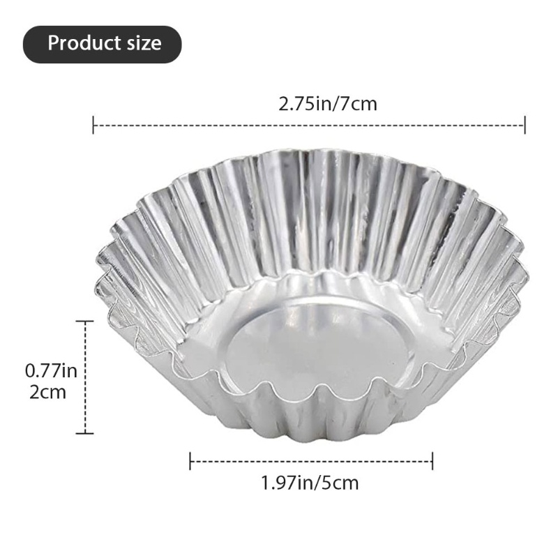 30Pcs Egg Tart Molds Mini Alum - Muffin Tin Nonstick ulasan dan harga