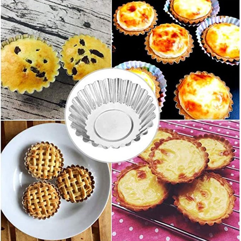 30Pcs Egg Tart Molds Mini Alum - Muffin Tin Nonstick ulasan dan harga