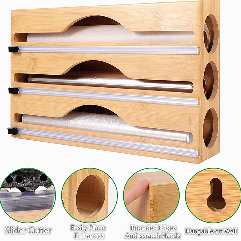 3 In 1 Bamboo Foil Cling Film  - Kitchen Baking Tins ulasan dan harga