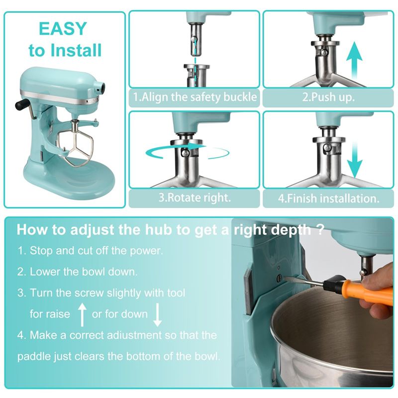 Efficient-6QT Stainless Steel  - Stand Mixer Bowl ulasan dan harga