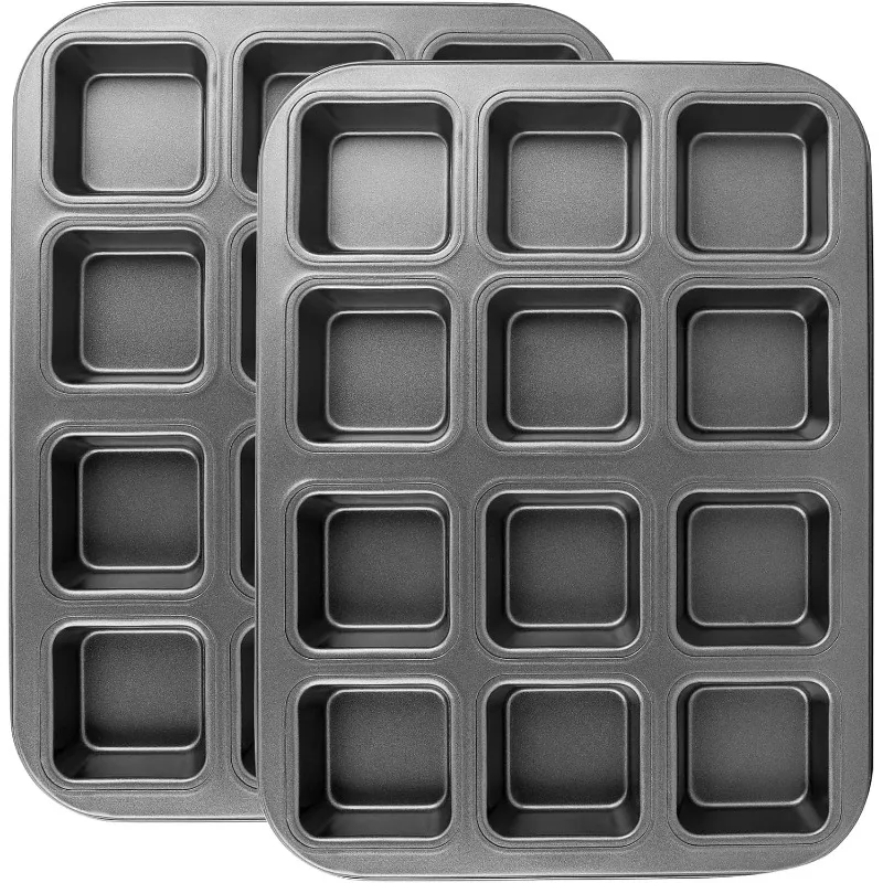 12 Cavity Square Multi-purpose - Muffin Tin Nonstick ulasan dan harga