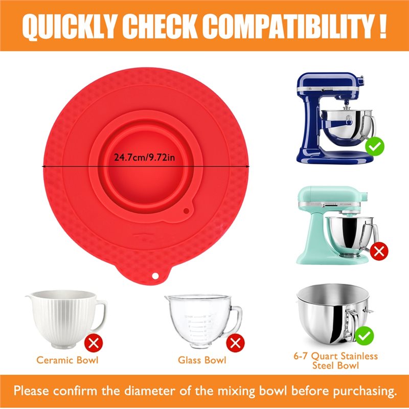 AD24 Silicone Mixer Bowl Cover - Stand Mixer Bowl ulasan dan harga