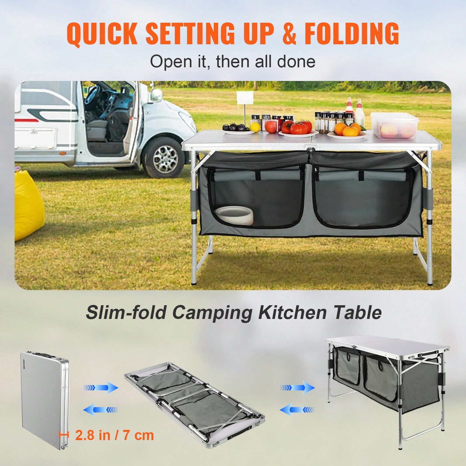 Quick‑Set‑Up Folding Camping K - Kitchen Up ulasan dan harga