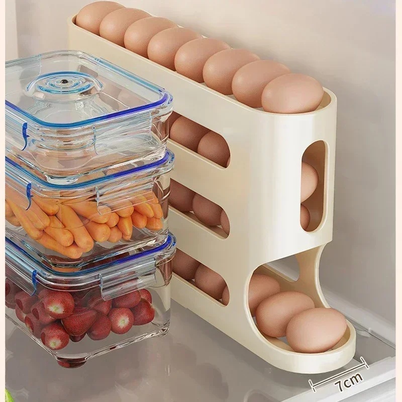 4-Layer Slide Egg Storage Box, - Kitchen Baking Tins ulasan dan harga
