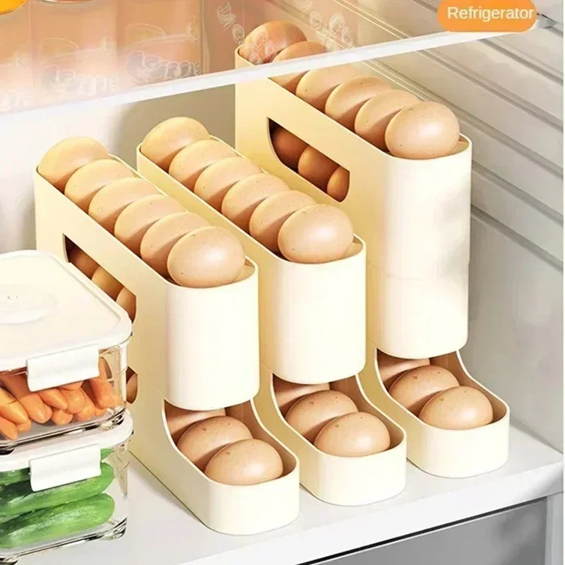4-Layer Slide Egg Storage Box, - Kitchen Baking Tins ulasan dan harga