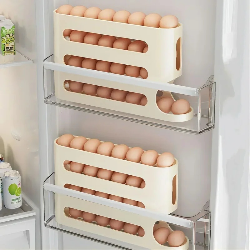 4-Layer Slide Egg Storage Box, - Kitchen Baking Tins ulasan dan harga