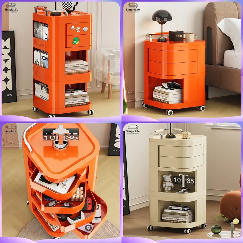 Kitchen Cart with Wheels Rolli - Kitchen Baking Station ulasan dan harga