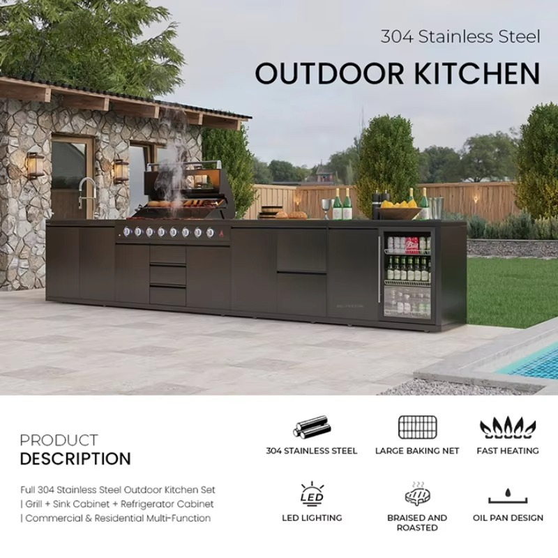 Outdoor Kitchen BBQ Station 30 - Kitchen Baking Station ulasan dan harga