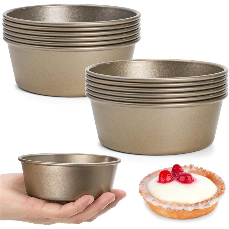 Mini Pie Pans 8-Pack, 4-Inch R - Muffin Tin Nonstick ulasan dan harga