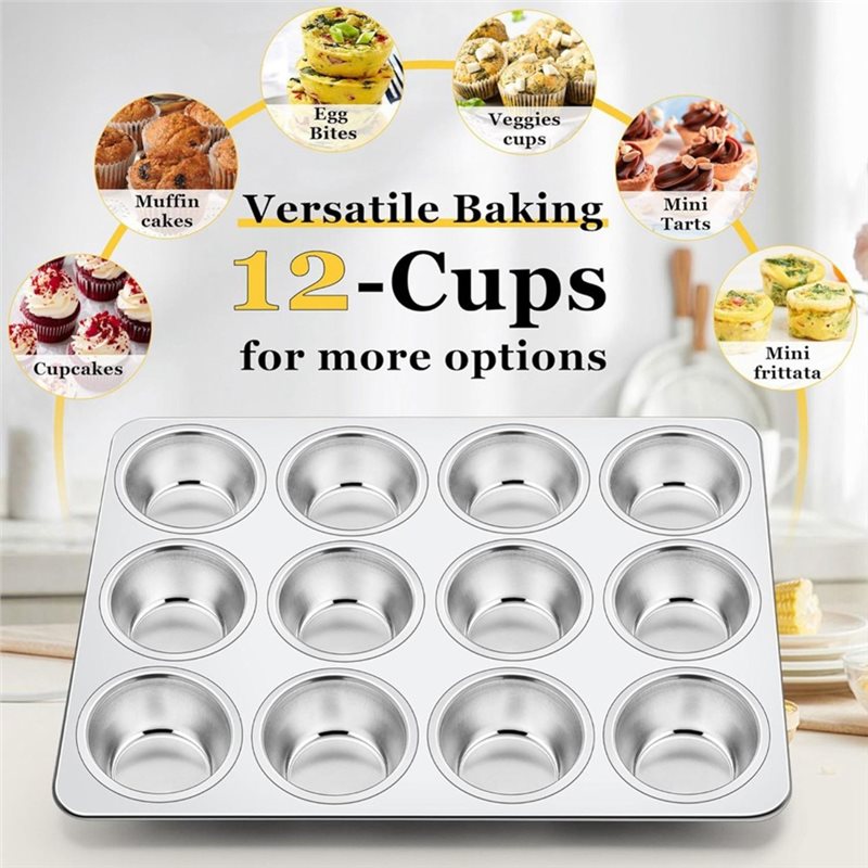 Muffin Pan, Nonstick Stainless - Muffin Tin Nonstick ulasan dan harga