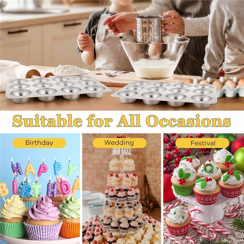 Muffin Pan, Nonstick Stainless - Muffin Tin Nonstick ulasan dan harga