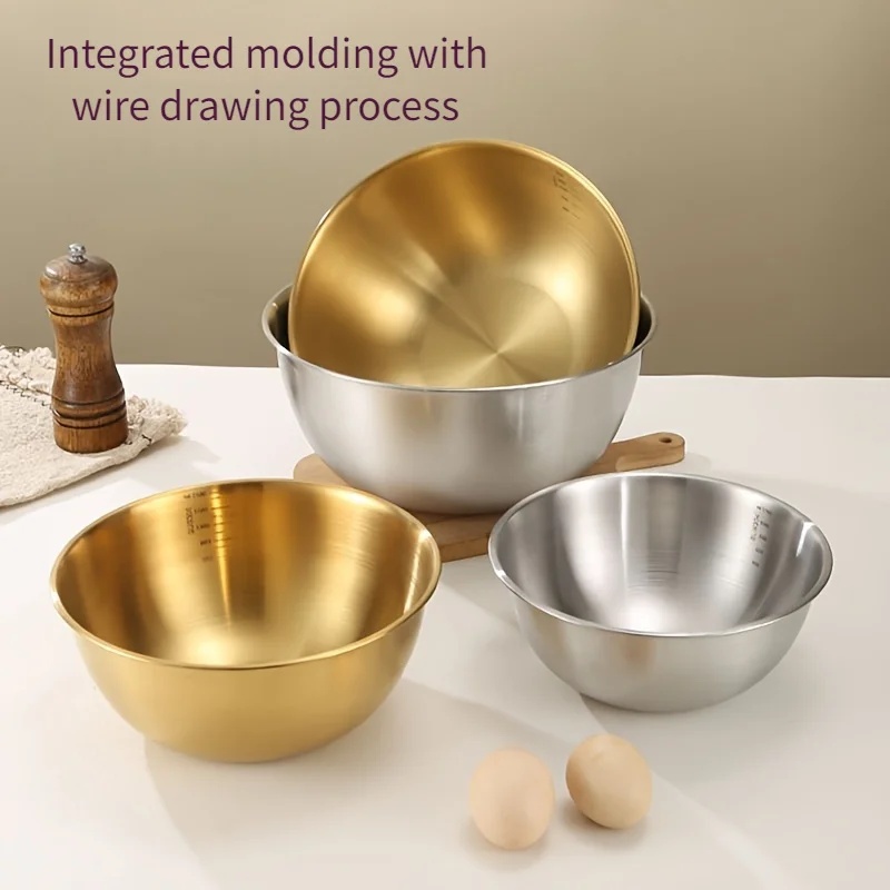 3PCS Stainless Steel Mixing Bo - Stand Mixer Bowl ulasan dan harga