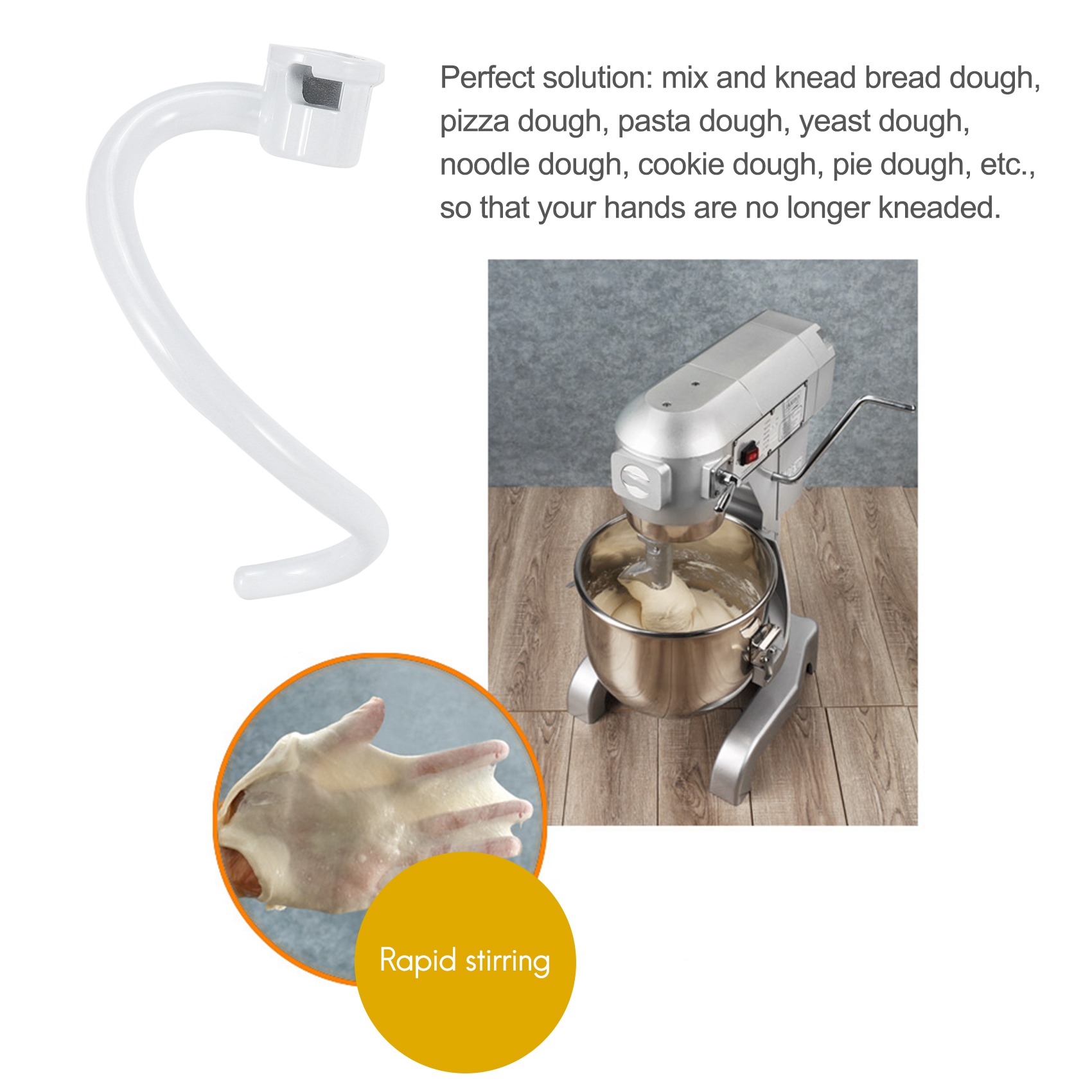 AEE6-Spiral Dough Hook Replace - Kitchen Aid Baking Mixer ulasan dan harga